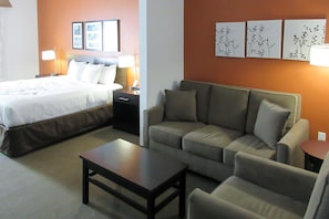 Suite, 1 King Bed with Sofa bed, Accessible, Non Smoking | Pillow-top beds, in-room safe, desk, blackout curtains - Sleep Inn & Suites Fort Lauderdale Airport (Dania Beach)