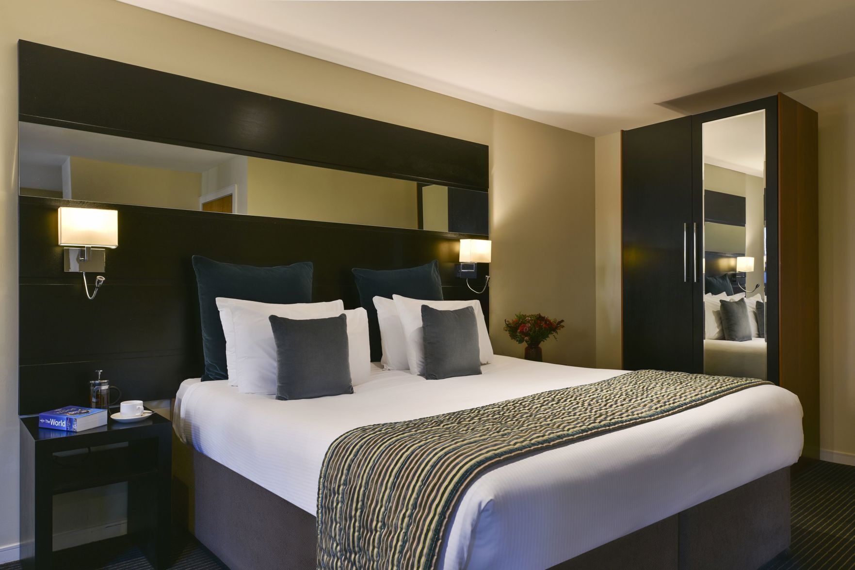 Pillow-top beds, in-room safe, desk, blackout curtains