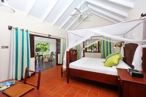 Romantic Cabin, 1 King Bed, Ocean View | 1 bedroom, minibar, in-room safe, individually decorated