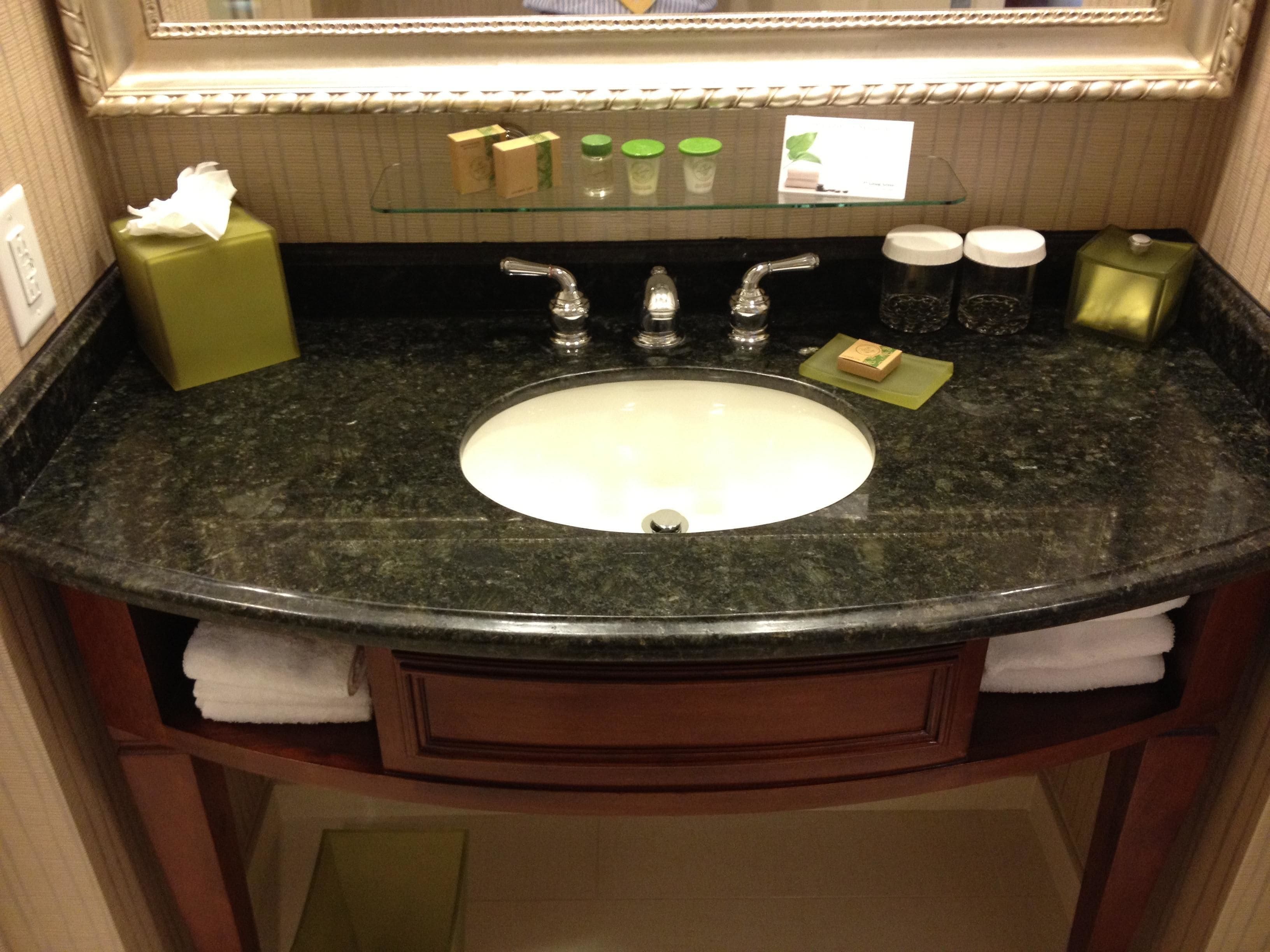 contemporary king, non smoking | bathroom sink