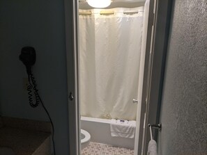 Combined shower/tub, free toiletries, hair dryer, towels - Executive Inn (Fort Wayne)