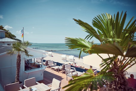 On the beach, windsurfing, beach bar, surfing