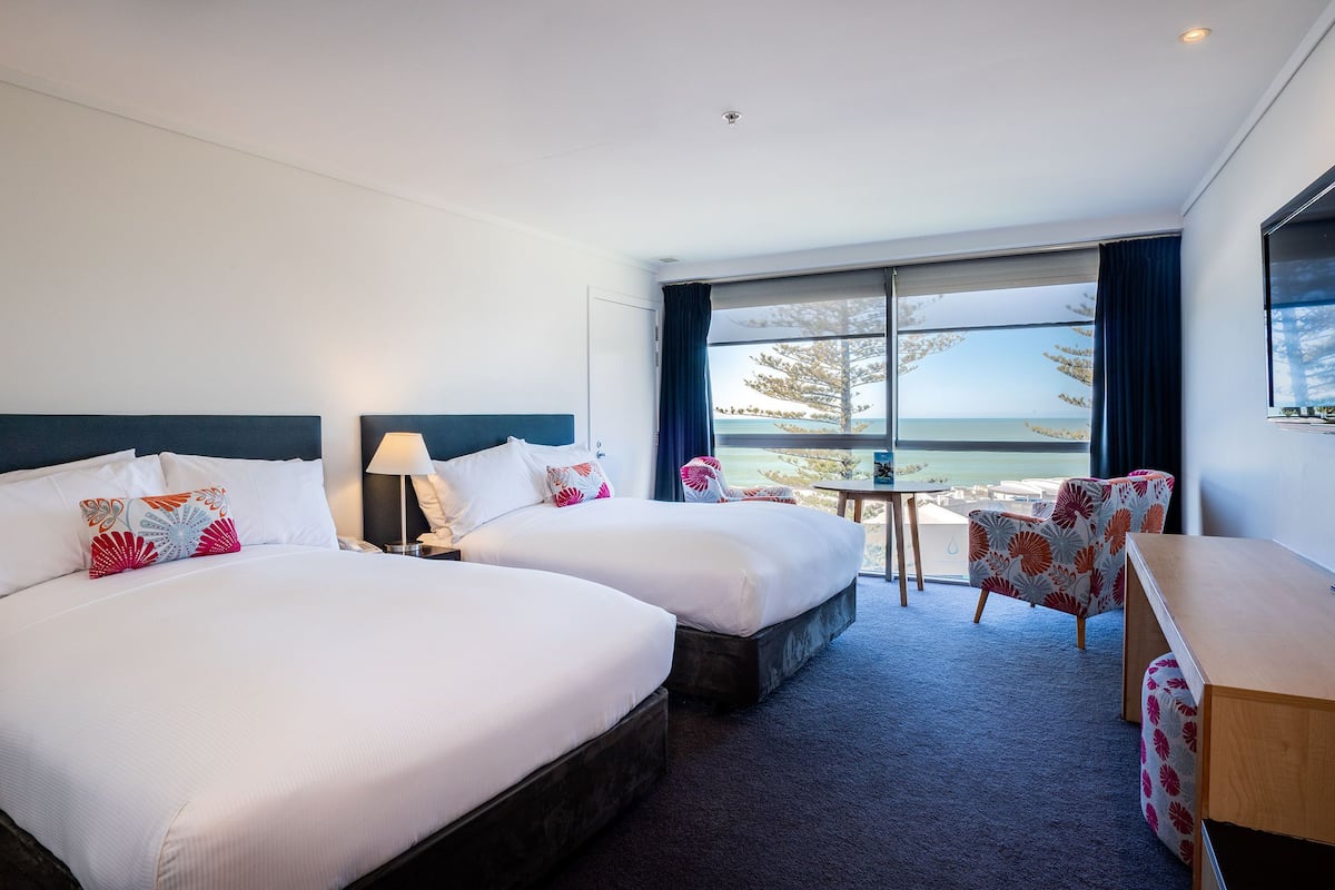 pacific view superior room, 2 double beds, high floor | 1 bedroom, premium bedding, in-room safe, desk