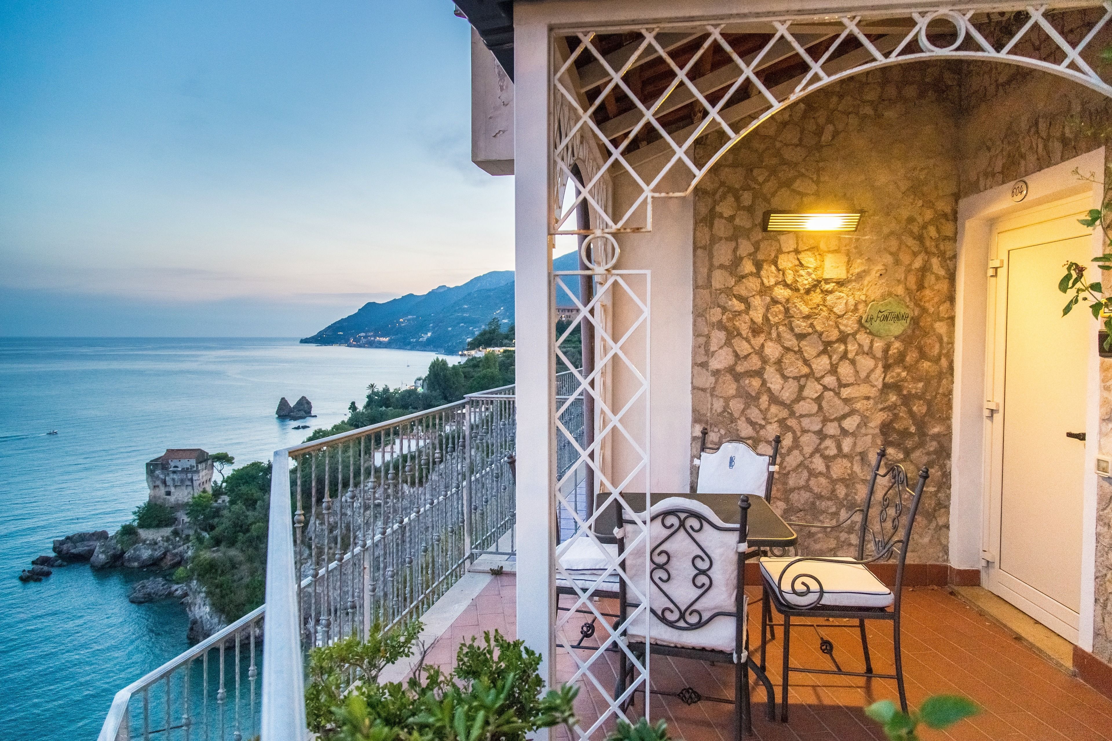 Suite, pemandangan laut | Balkon