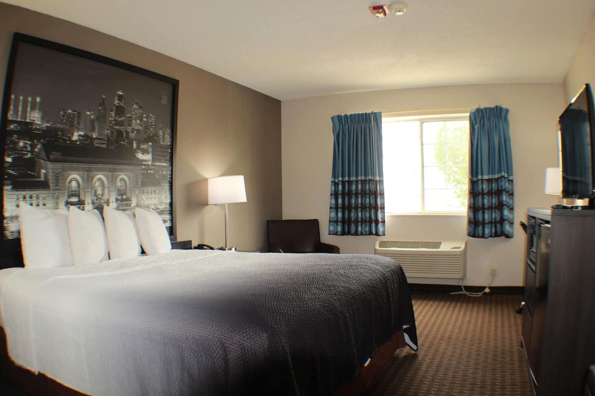 Room, 1 King Bed, Non Smoking | Desk, laptop workspace, free WiFi, bed sheets