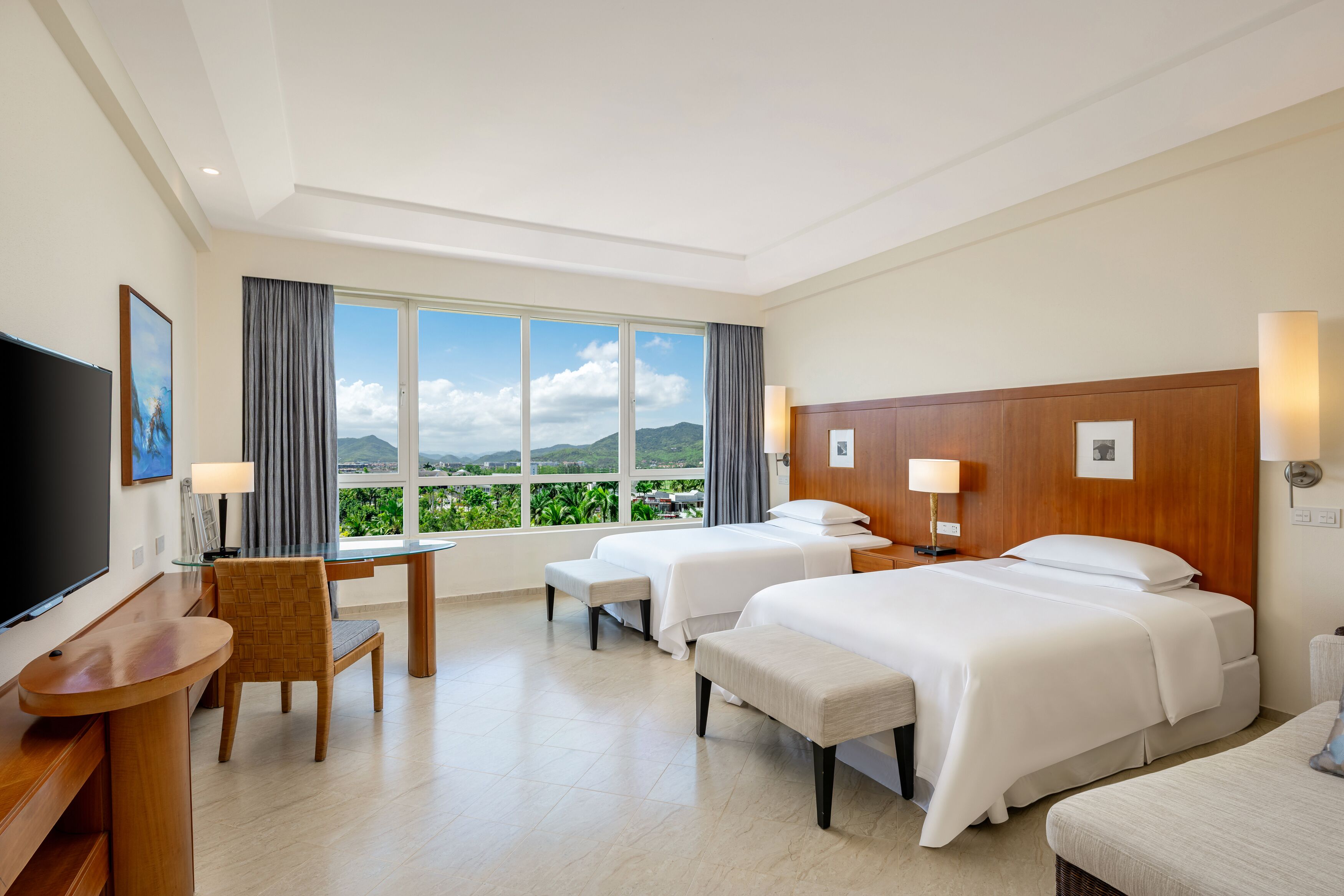 Classic Room, 2 Double Beds, Garden View | View from room