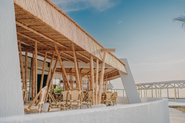 Outdoor wedding area