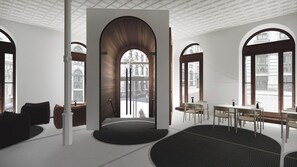 Interior entrance