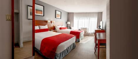 1 bedroom, desk, laptop workspace, blackout drapes