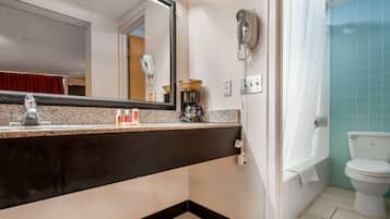 Free toiletries, hair dryer, towels