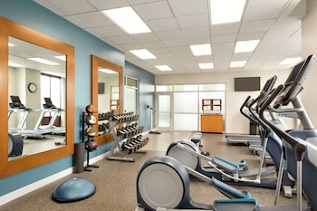 Fitness center at Embassy Suites Boston Logan Airport