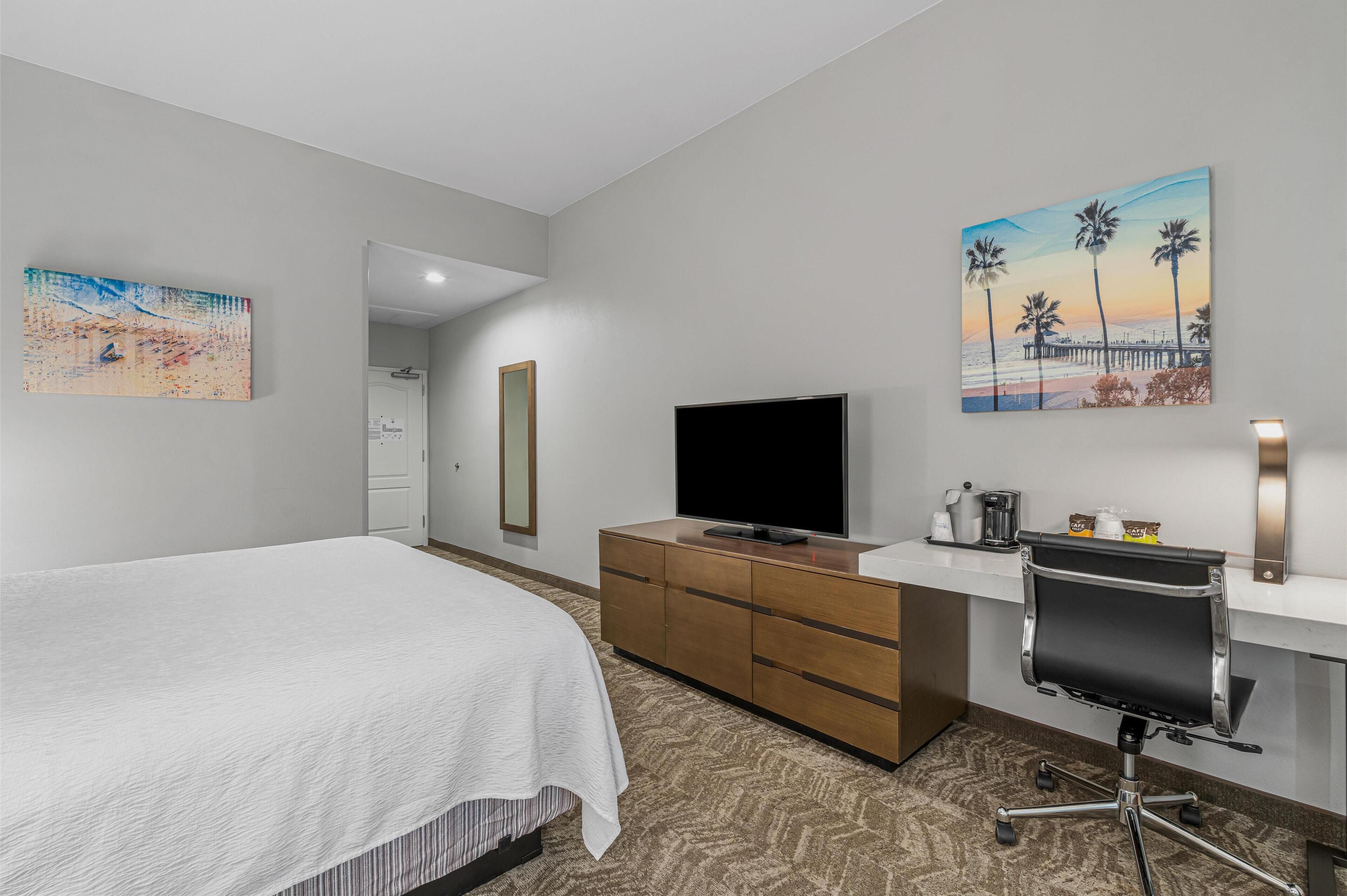 1 bedroom, desk, laptop workspace, iron/ironing board