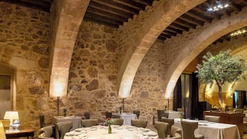 Breakfast, lunch, dinner served; Spanish cuisine, garden views