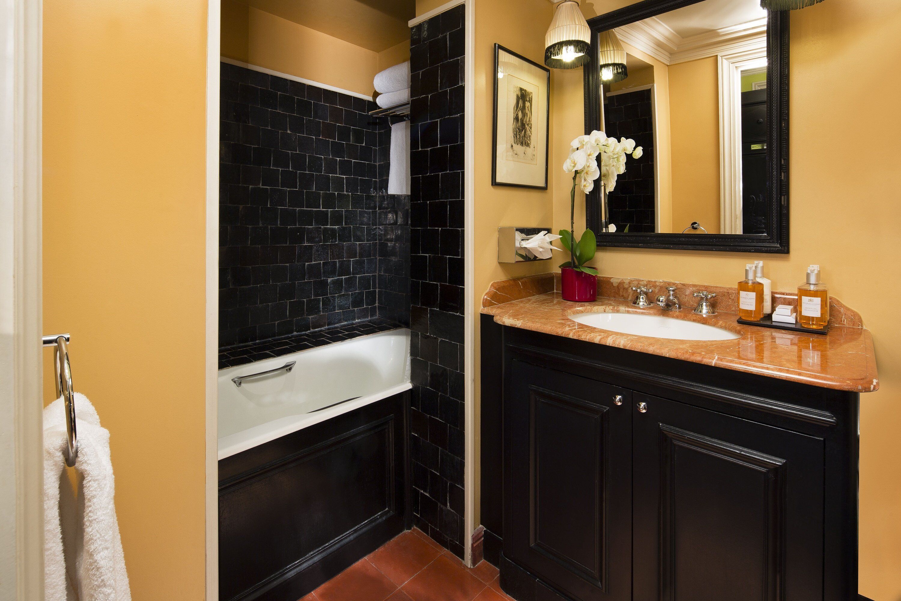 deluxe double room | bathroom sink