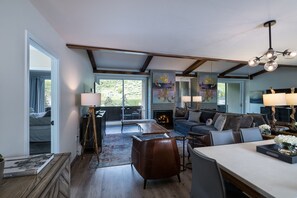 Penthouse, 3 Bedrooms, Valley View | Living room | TV, pay films - Vail's Mountain Haus (Vail)