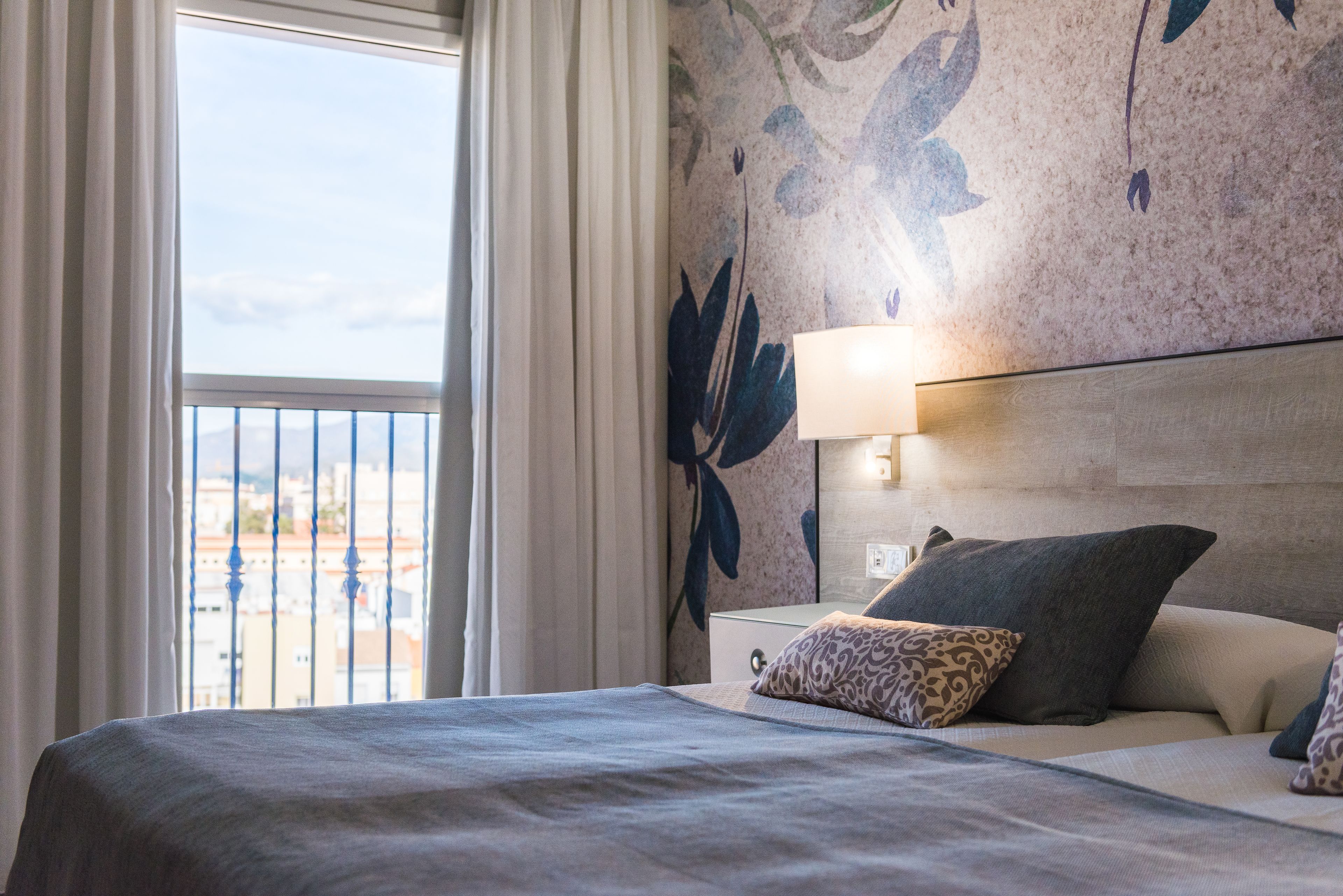 double room | in-room safe, desk, laptop workspace, blackout curtains