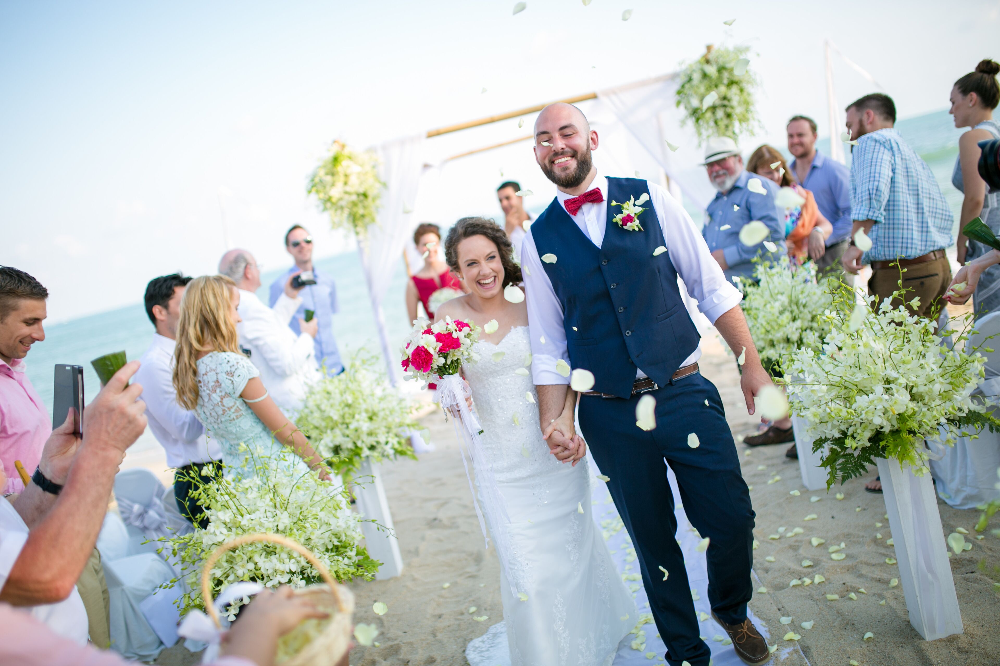 outdoor wedding area