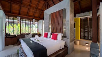 Grand Pool Villa | Premium bedding, Select Comfort beds, in-room safe, desk
