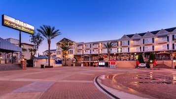 Front of property – evening/night