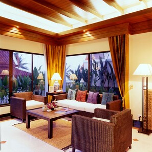 Villa, 2 Bedrooms, Private Pool | Living room | TV
