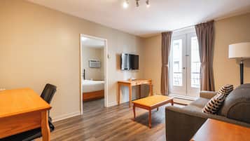 Suite, 2 Bedrooms | Living area | LCD TV