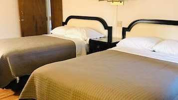 Desk, free WiFi, bed sheets