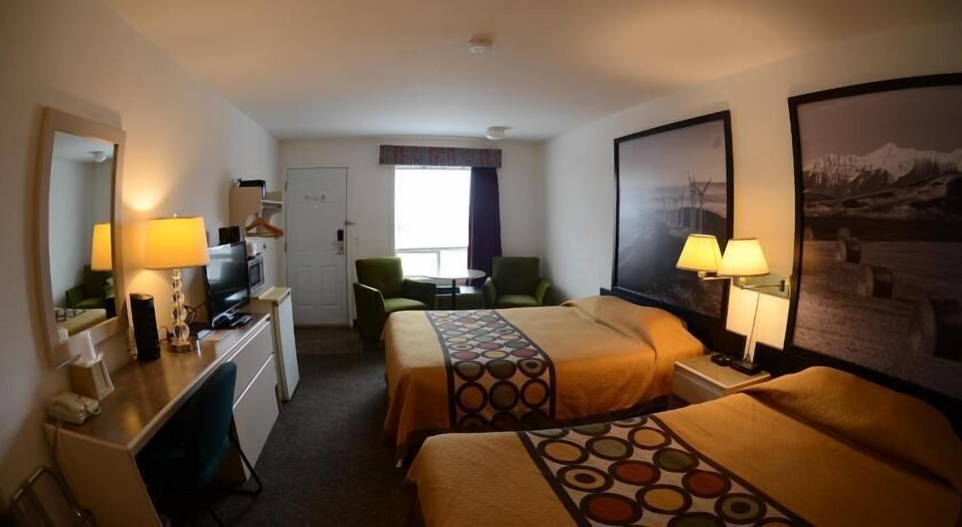 Desk, blackout curtains, soundproofing, cots/infant beds