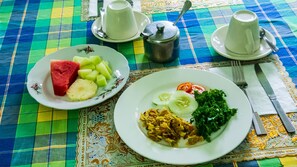 Daily continental breakfast (USD 15 per person)