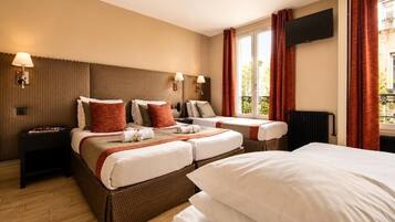 Ropa de cama de alta calidad y minibar