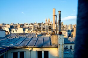 Vue sur la ville depuis l’hébergement