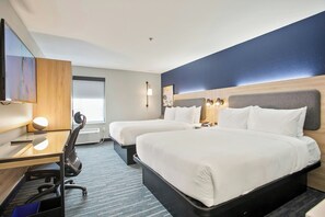 Standard Room, 2 Queen Beds, Non Smoking | Premium bedding, desk, laptop workspace, iron/ironing board