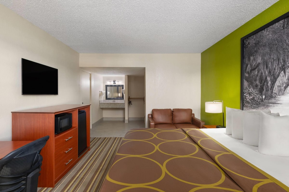 Down duvets, pillow-top beds, blackout curtains, free WiFi