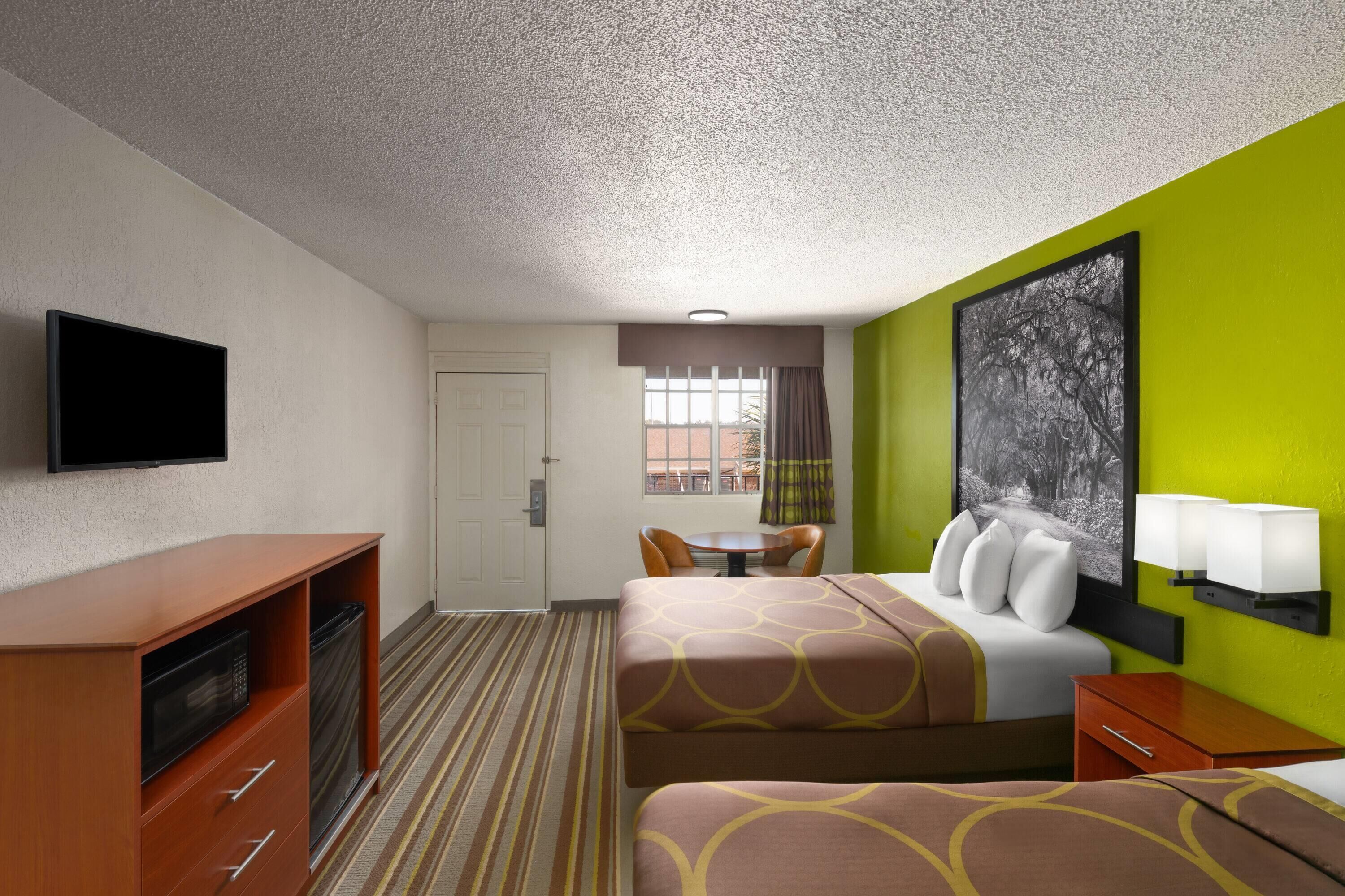 Down duvets, pillow-top beds, blackout curtains, free WiFi