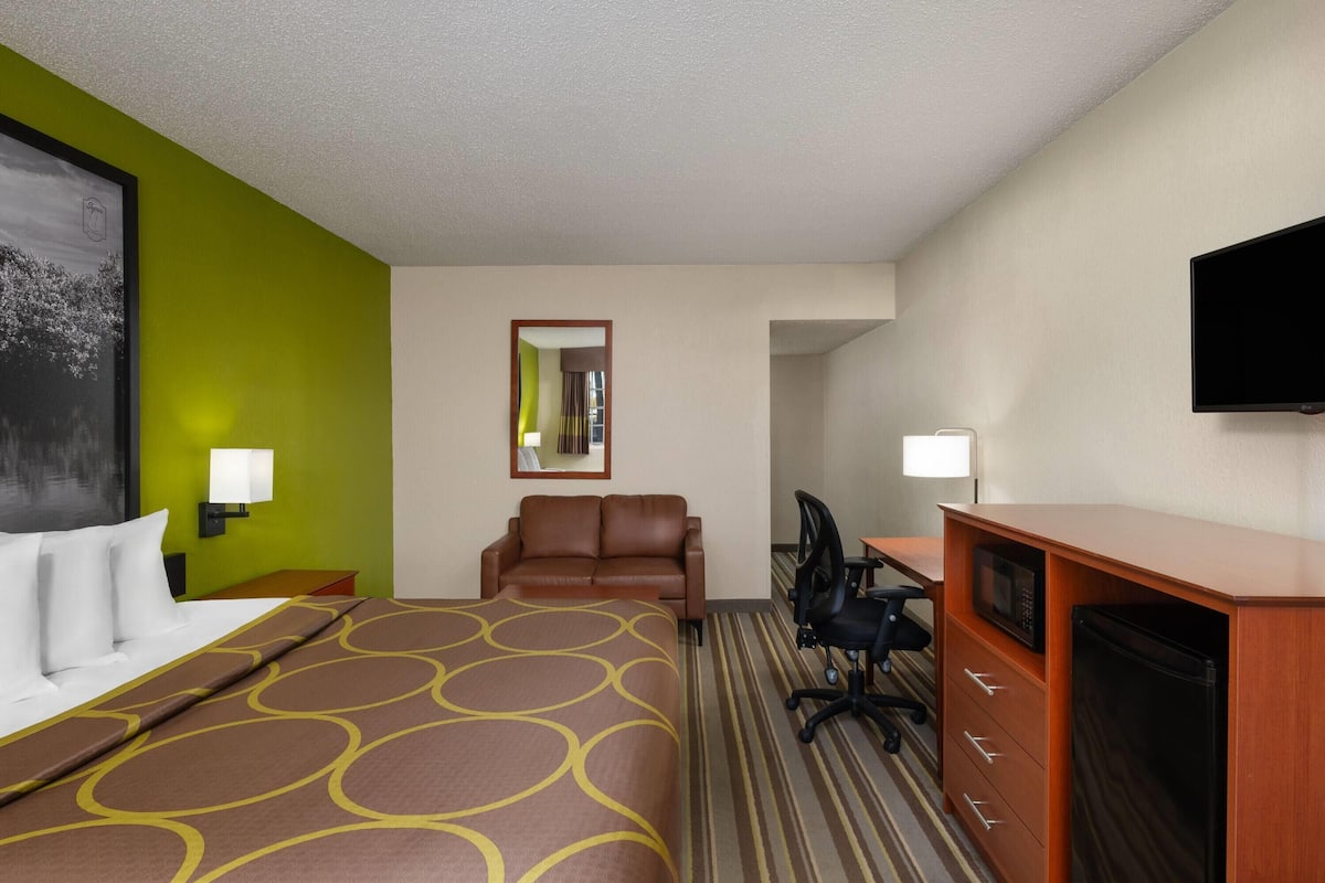 Down duvets, pillow-top beds, blackout curtains, free WiFi