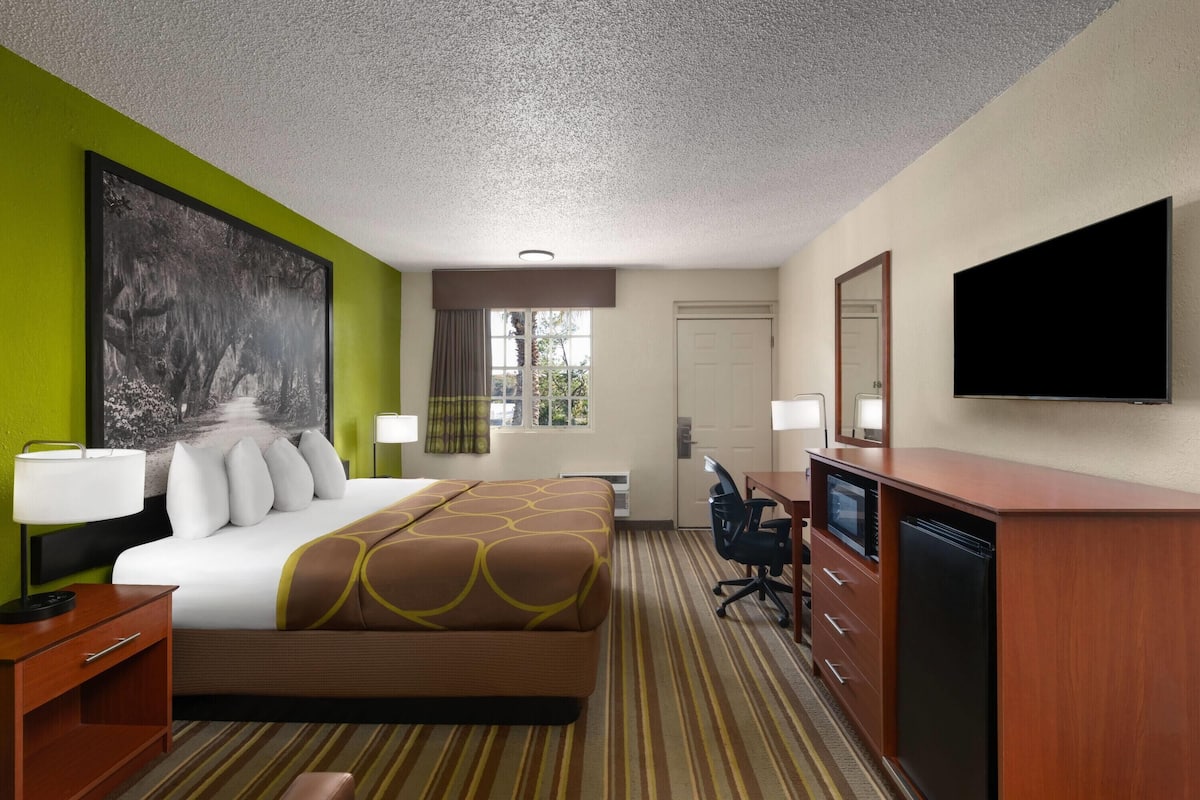 Down duvets, pillow-top beds, blackout curtains, free WiFi