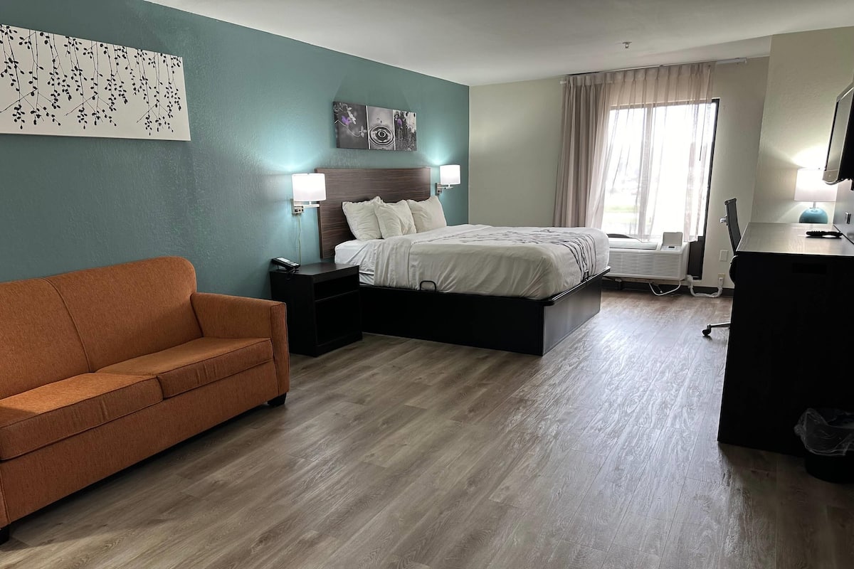 Business Suite, 1 King Bed, Non Smoking (Efficiency) | Premium bedding, desk, laptop workspace, blackout drapes