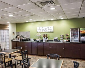 Free daily self-service breakfast 