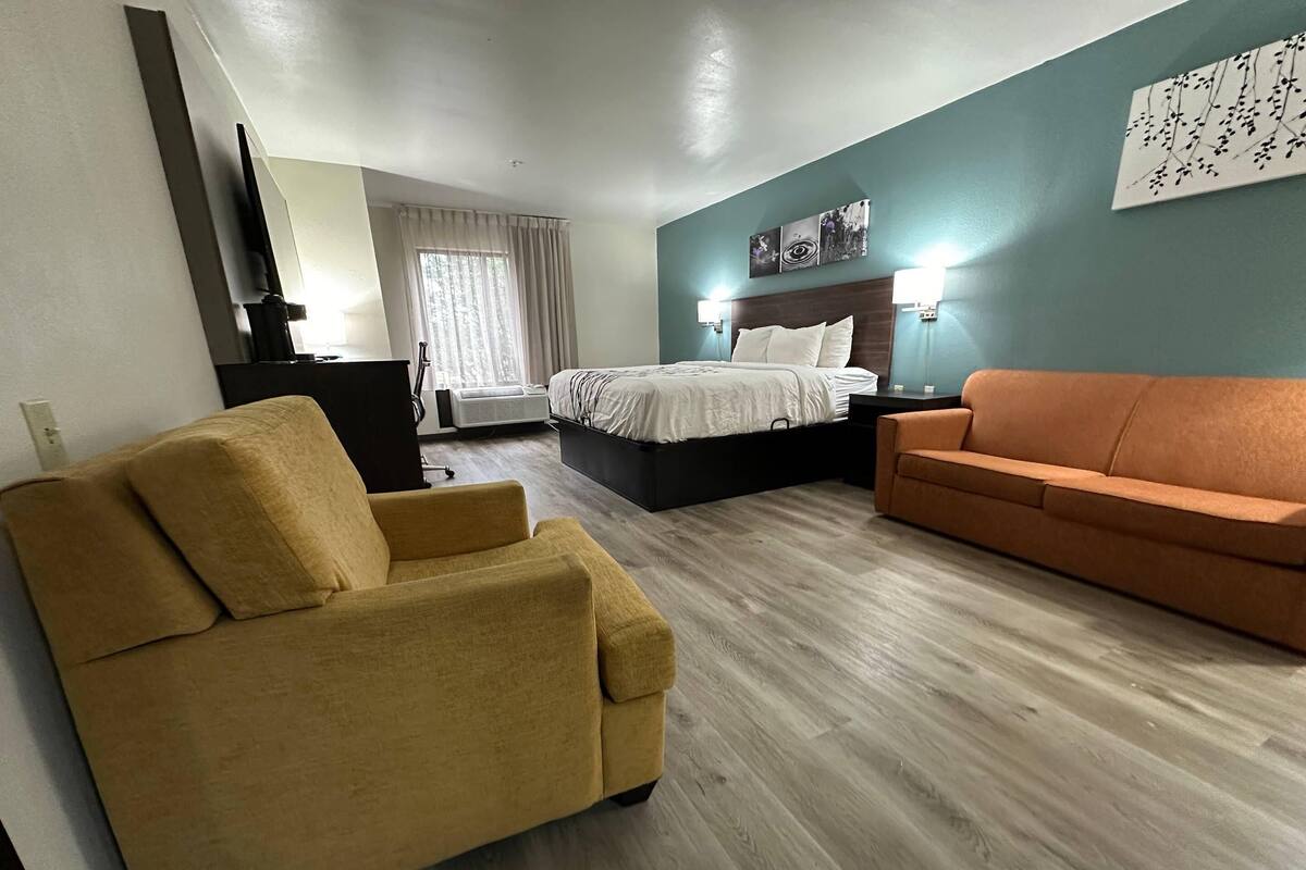 Suite, 1 Katil Raja (King), Non Smoking | Peralatan tempat tidur premium, meja, ruang kerja komputer riba 