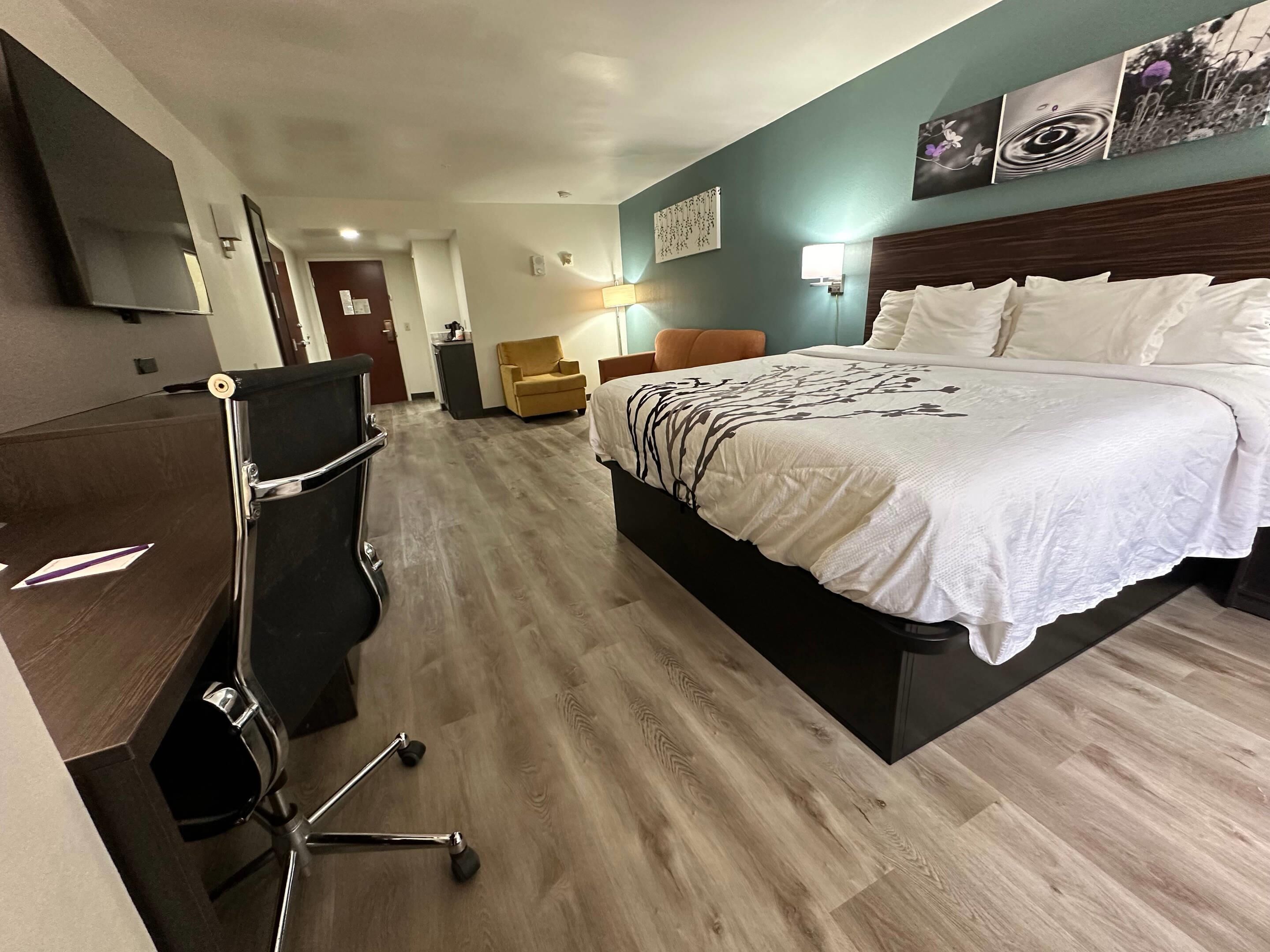 Business Suite, 1 King Bed, Non Smoking (Efficiency) | Premium bedding, desk, laptop workspace, blackout curtains