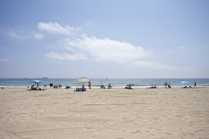 On the beach