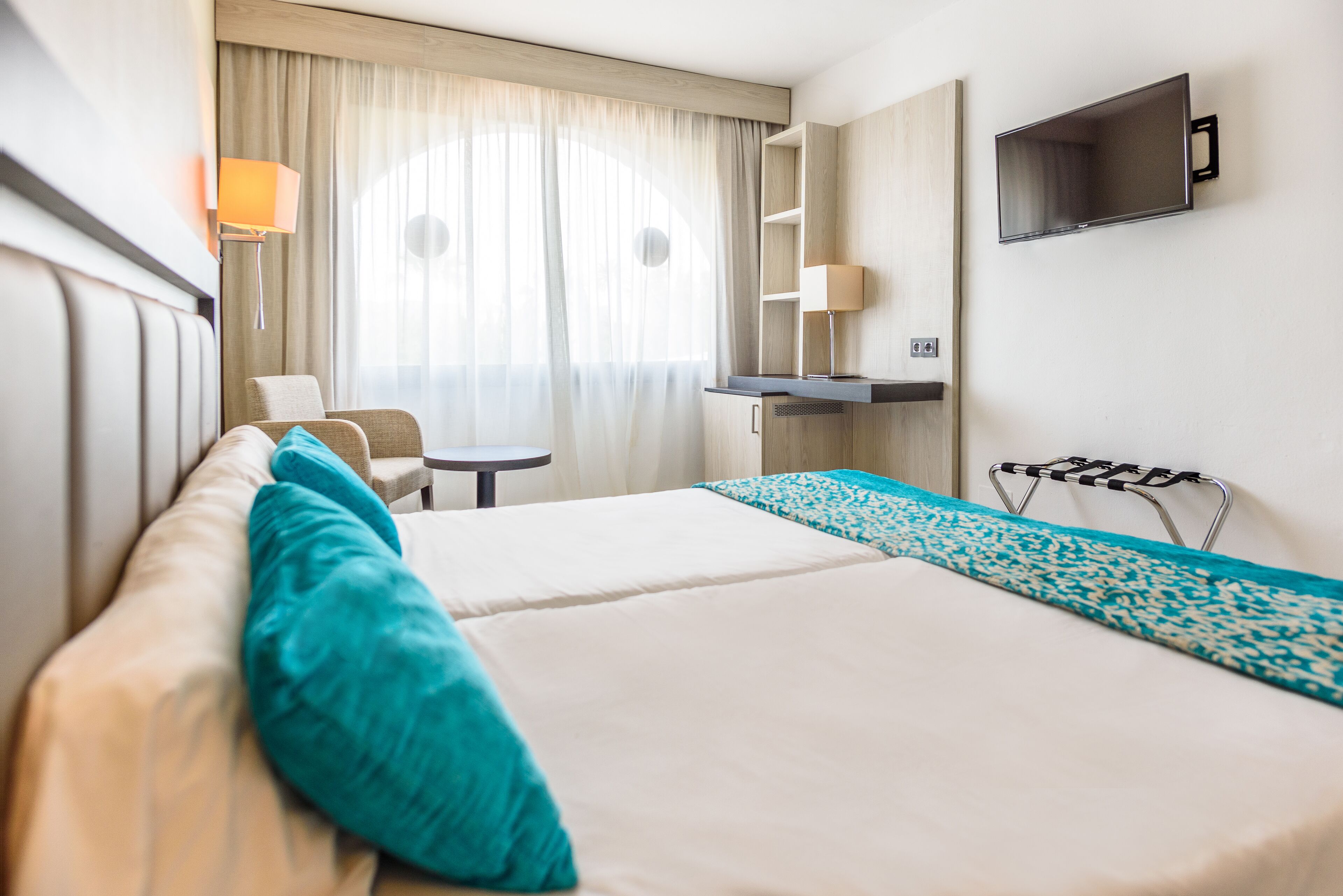 basic double room (2 adults) | in-room safe, desk, blackout curtains, free cots/infant beds