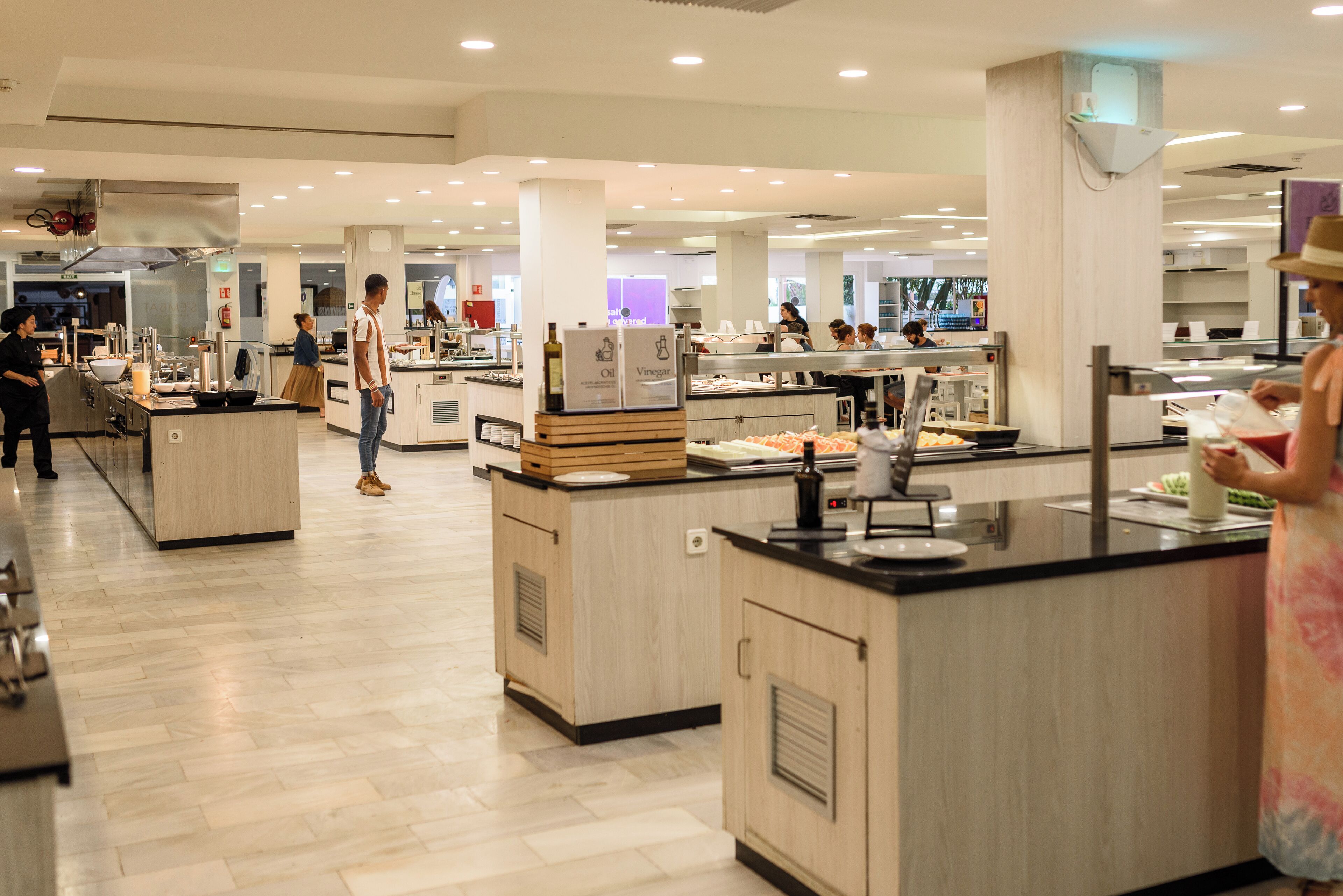 breakfast, lunch and dinner served