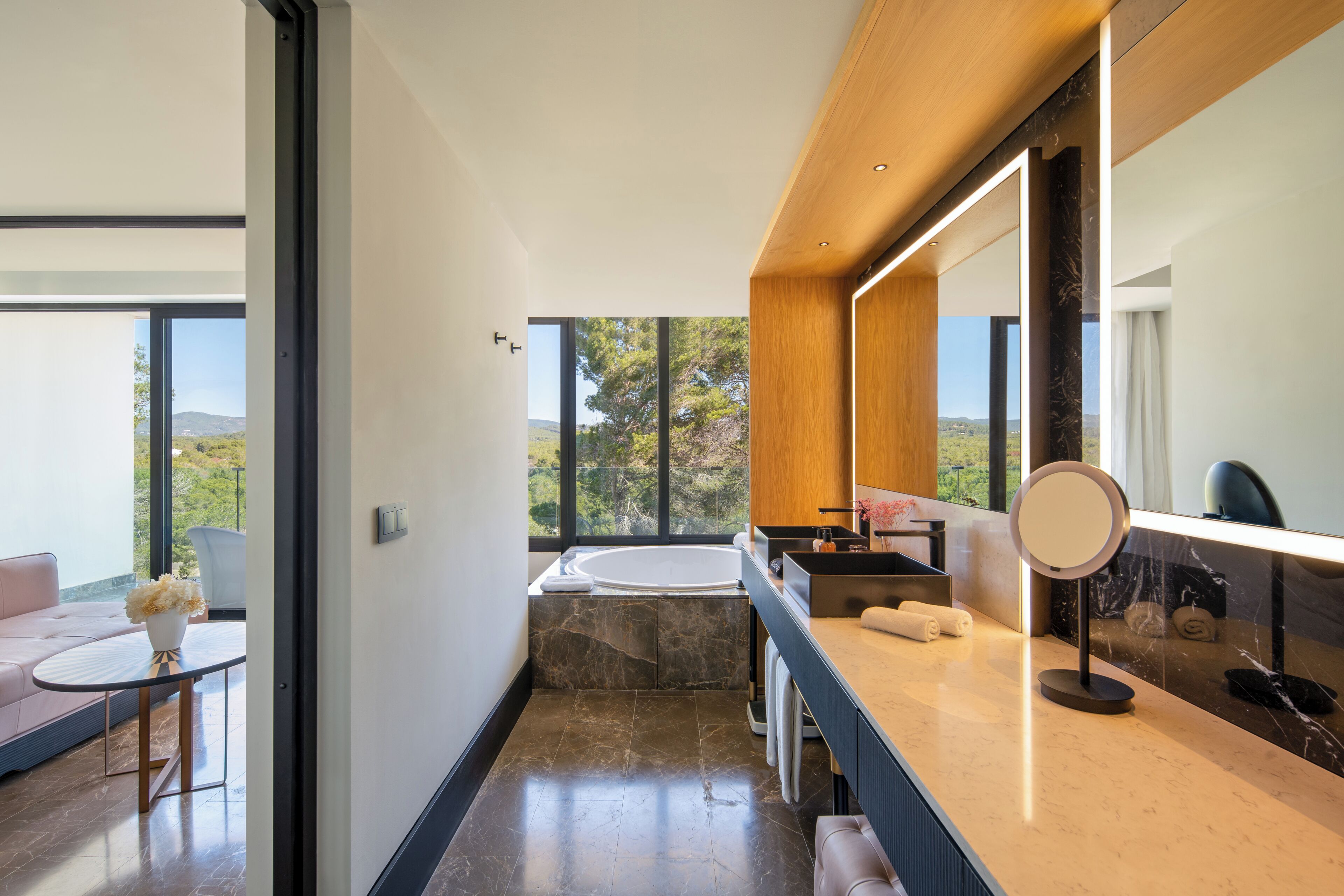 free toiletries, hair dryer, bathrobes, slippers