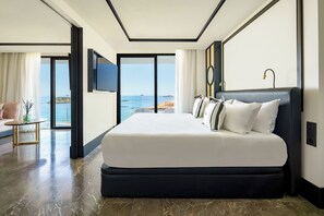 Camas con efecto memoria, minibar y caja de seguridad en la habitación 