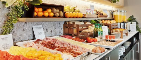 Daily buffet breakfast (EUR 12 per person)