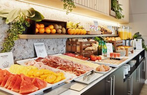 Daily buffet breakfast (EUR 12 per person)