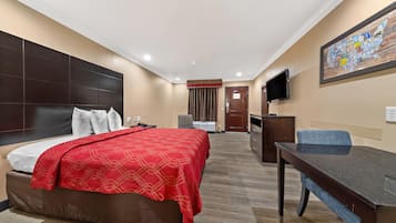 Blackout drapes, iron/ironing board, free WiFi, bed sheets