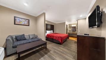 Blackout drapes, iron/ironing board, free WiFi, bed sheets