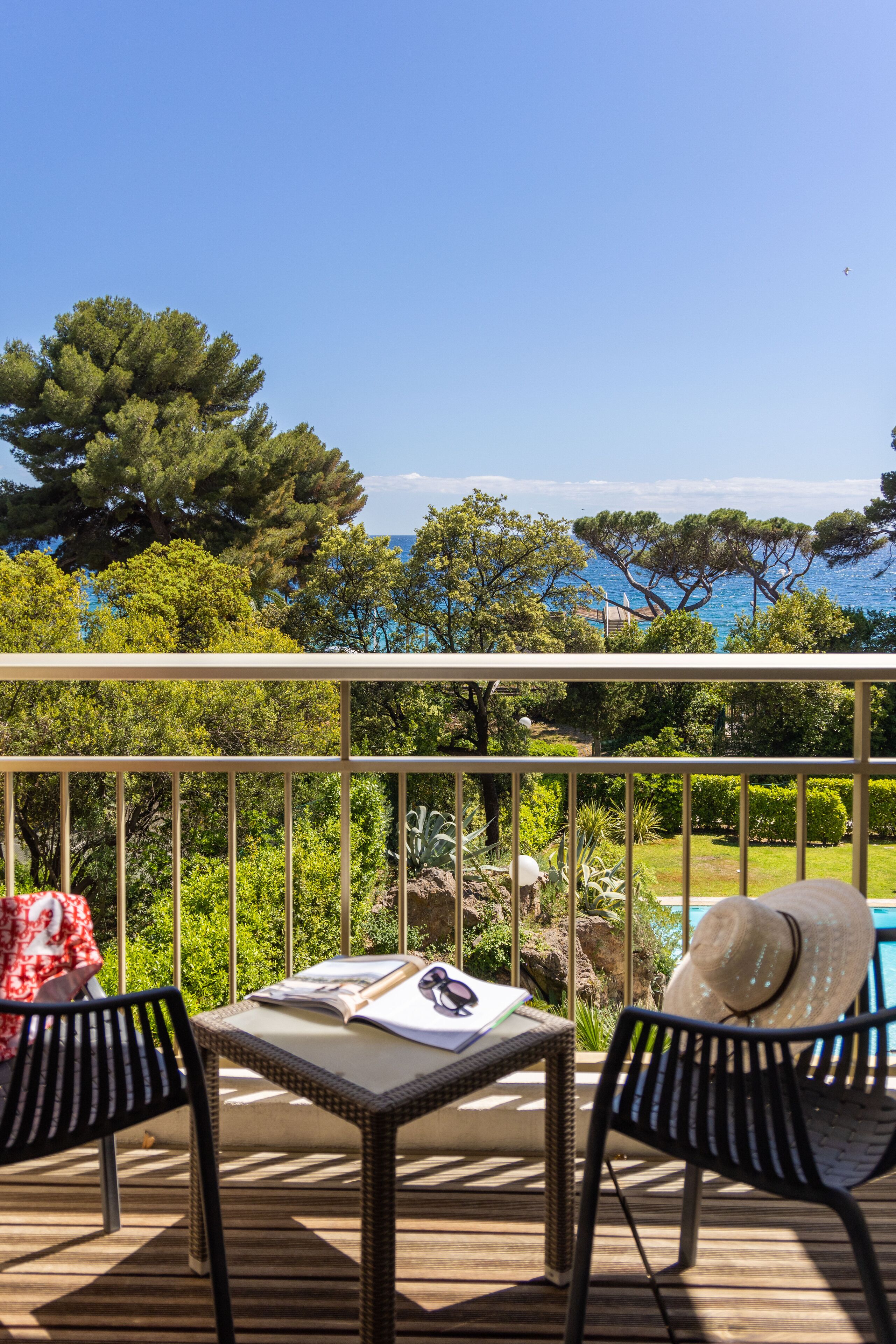 Deluxe kamer, 1 tweepersoonsbed, balkon, uitzicht op zee | Uitzicht vanaf balkon