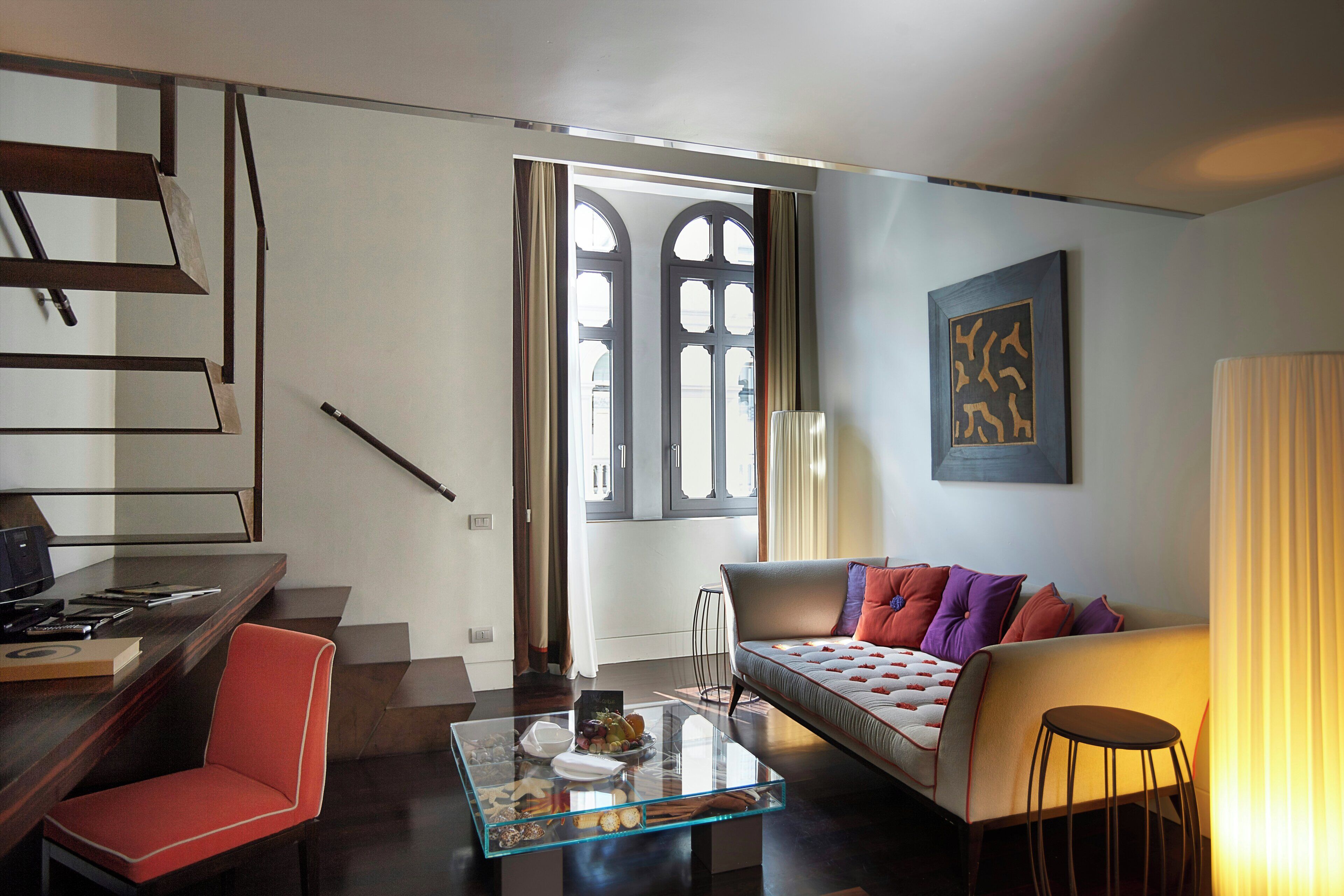 Ropa de cama de alta calidad y minibar 